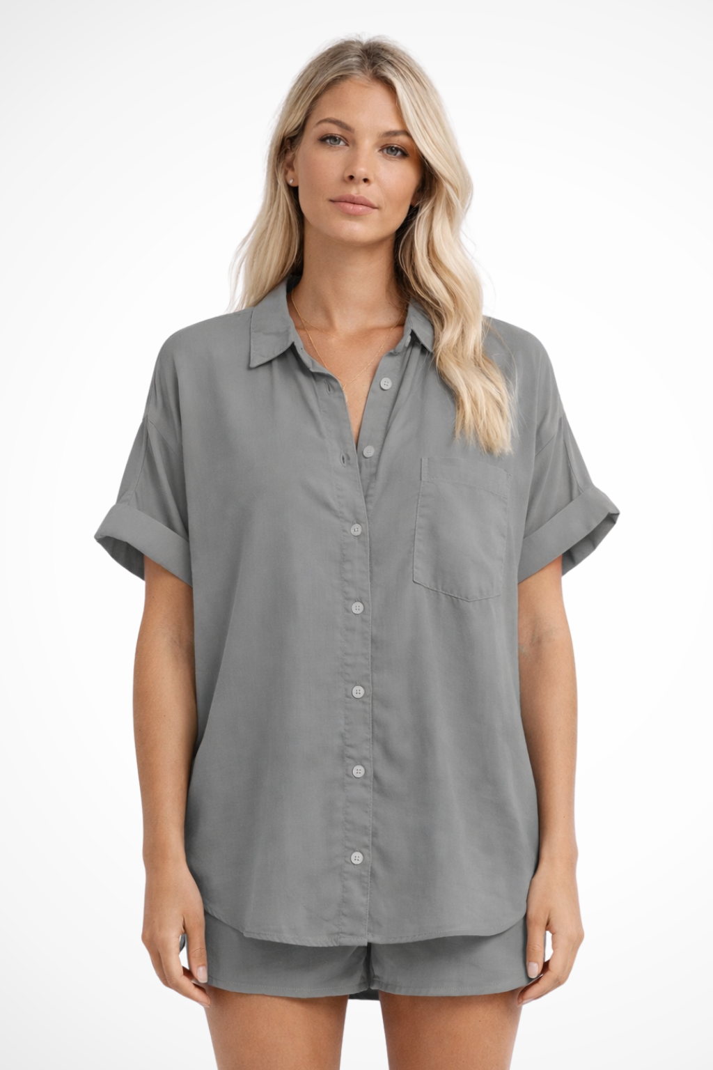 Clara Beaumont | Casual Button-Up Blouse For Women