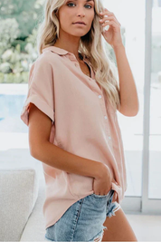 Clara Beaumont | Casual Button-Up Blouse For Women