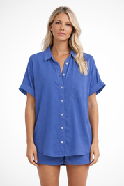 Clara Beaumont | Casual Button-Up Blouse For Women