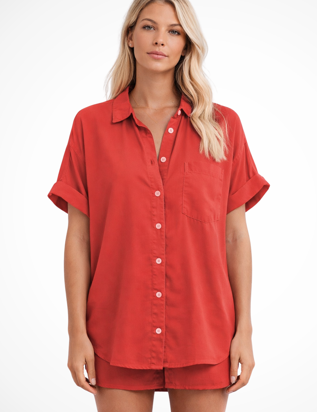 Clara Beaumont | Casual Button-Up Blouse For Women