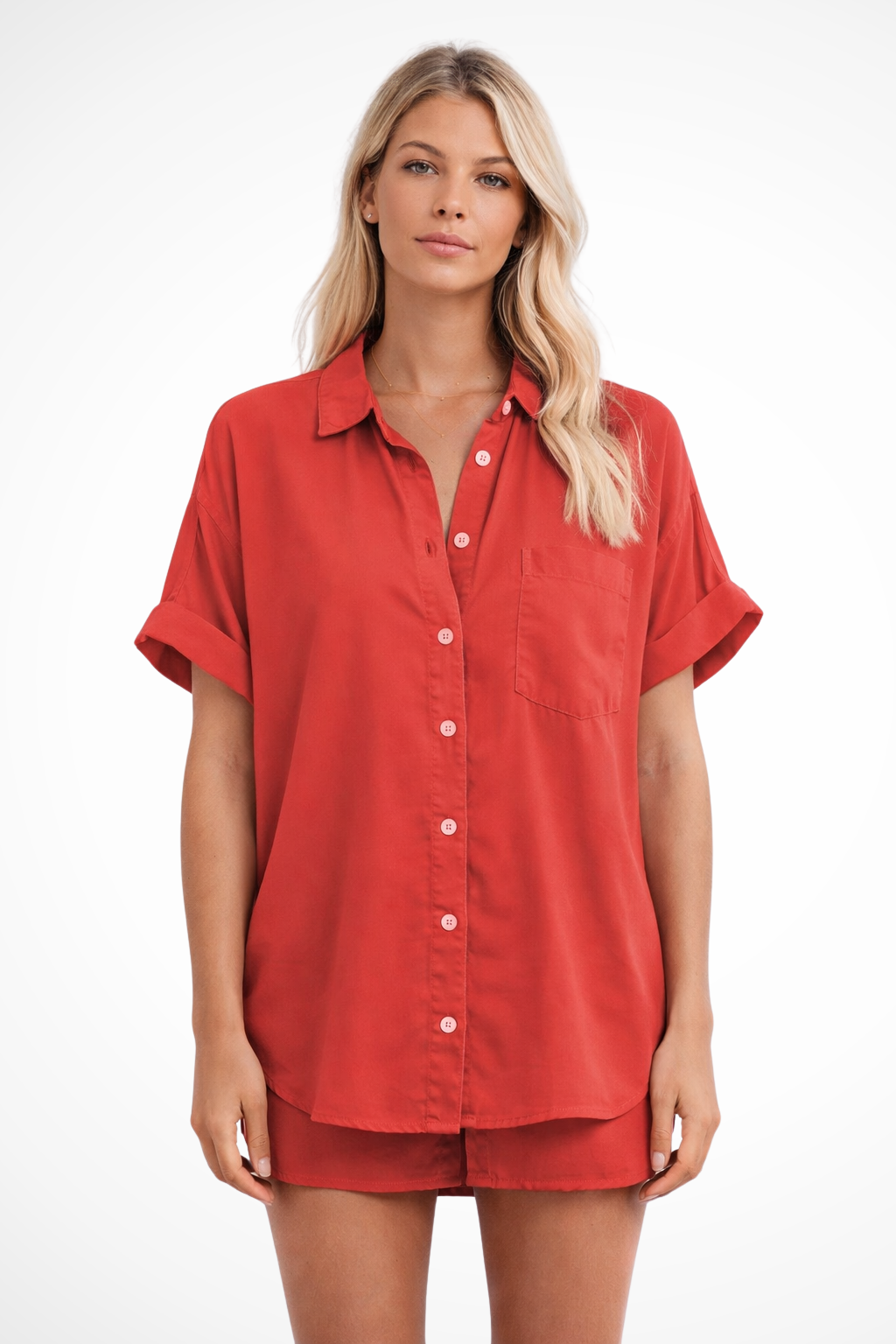 Clara Beaumont | Casual Button-Up Blouse For Women