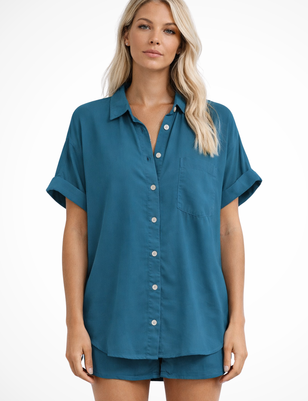 Clara Beaumont | Casual Button-Up Blouse For Women