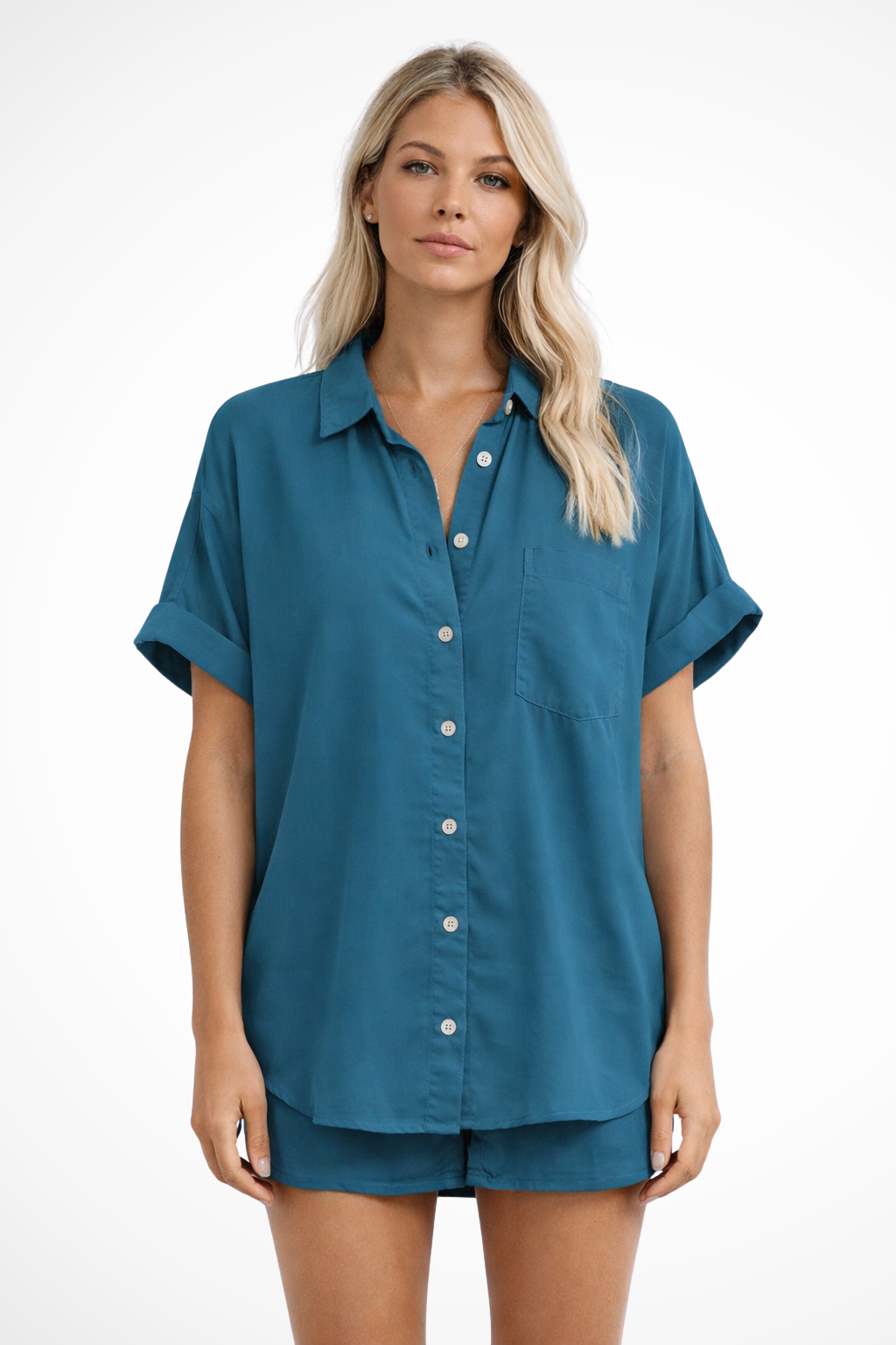 Clara Beaumont | Casual Button-Up Blouse For Women
