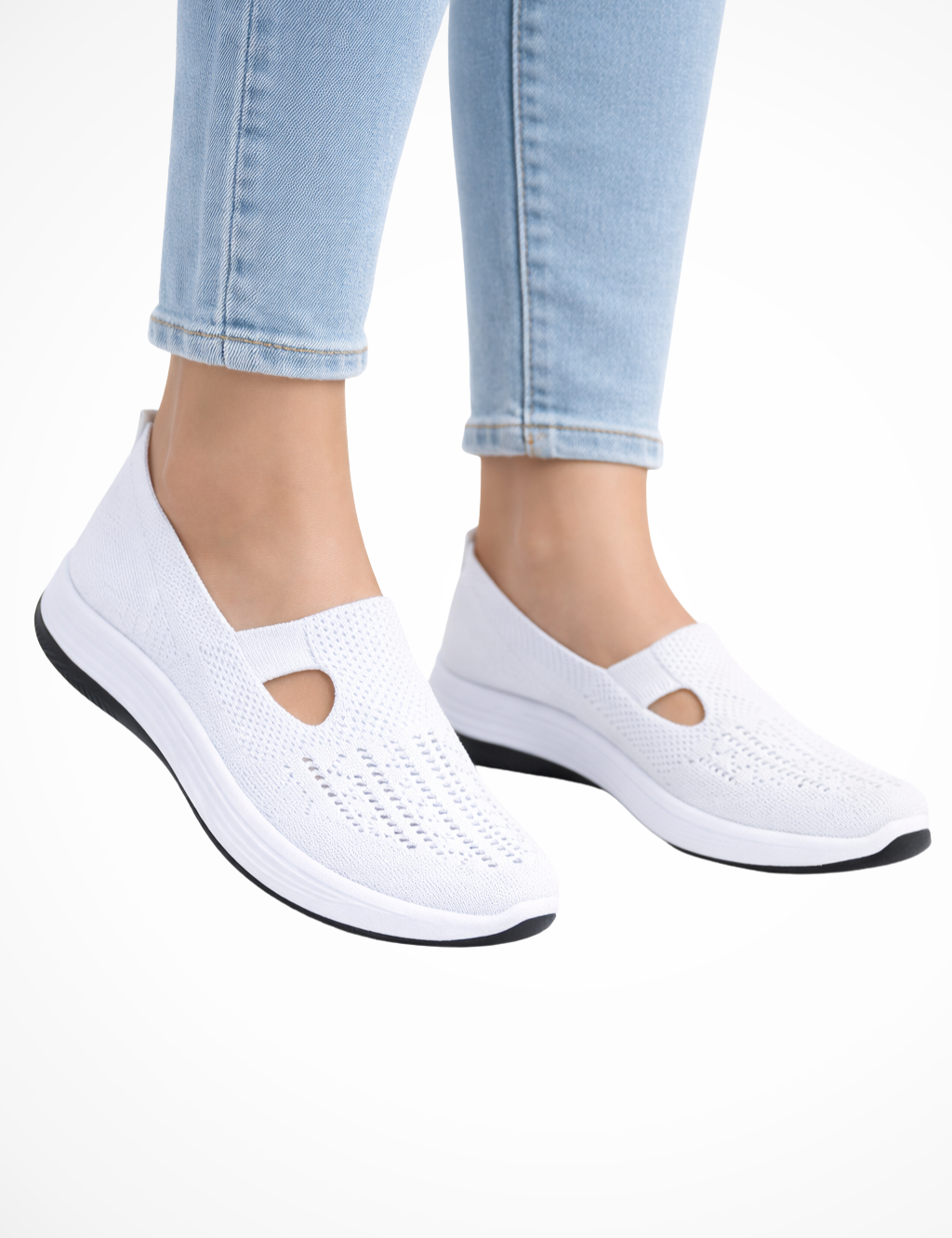 Clara Beaumont | Comfort Knit Slip-On Shoes For Women