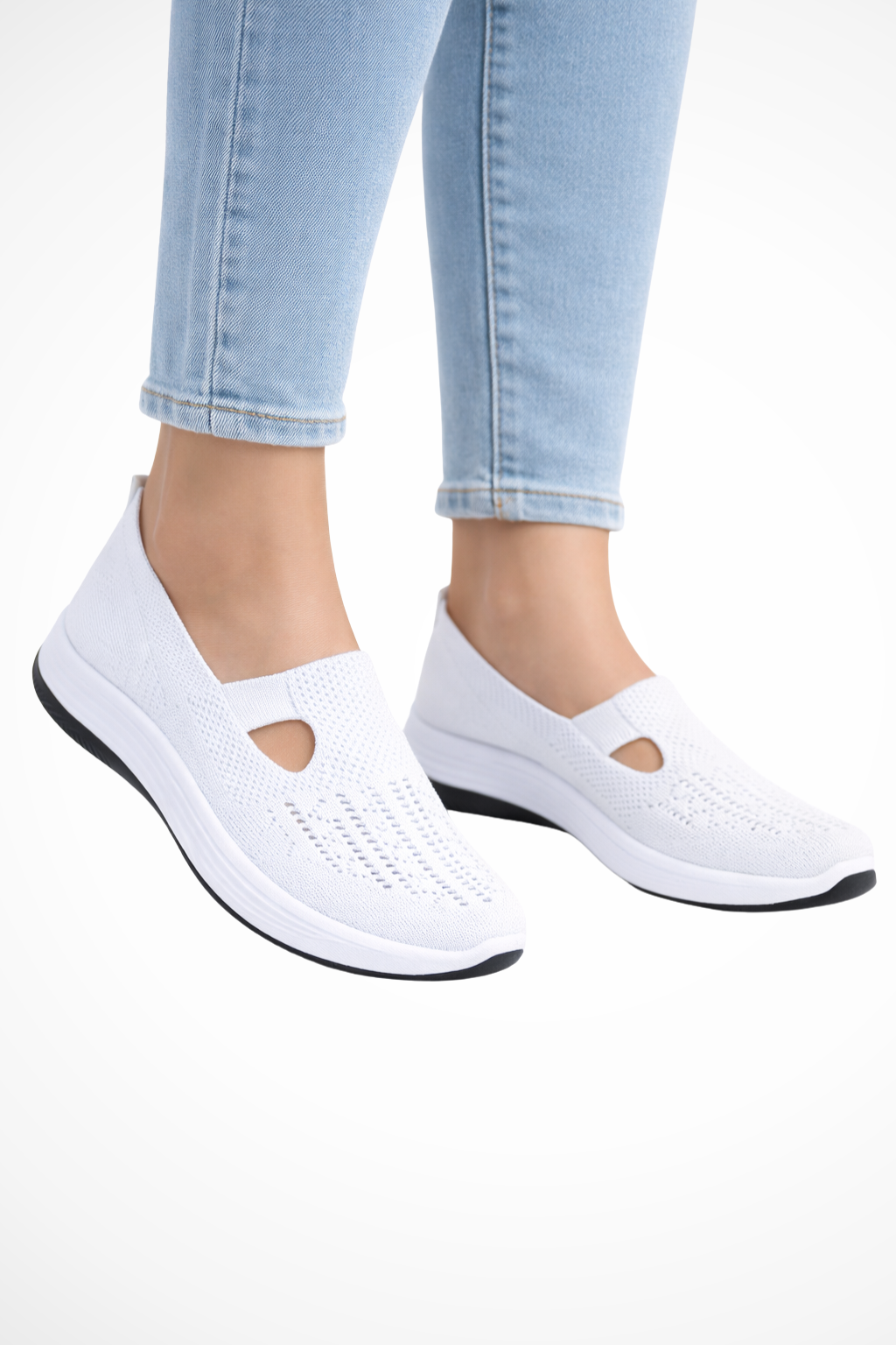Clara Beaumont | Comfort Knit Slip-On Shoes For Women