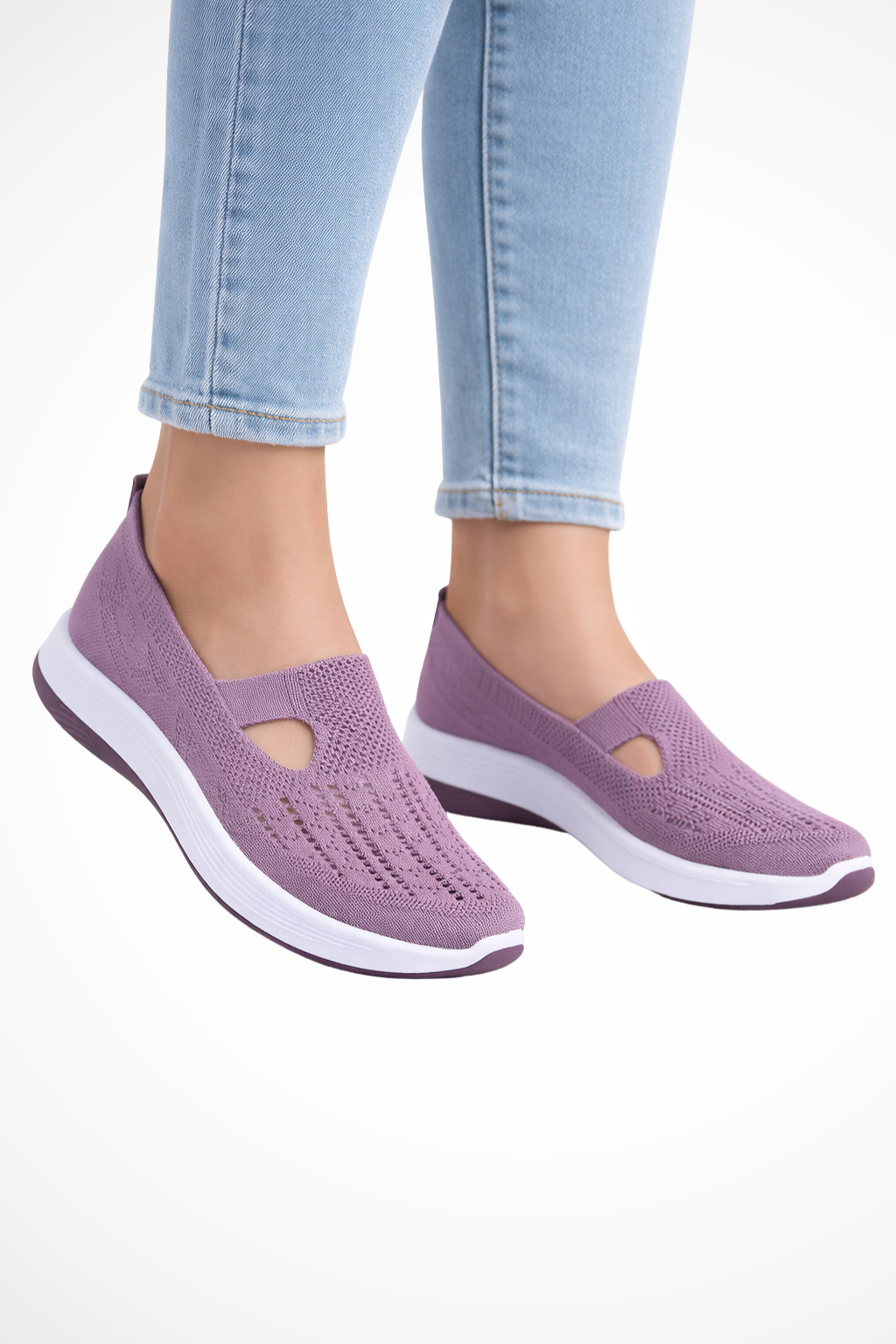 Clara Beaumont | Comfort Knit Slip-On Shoes For Women