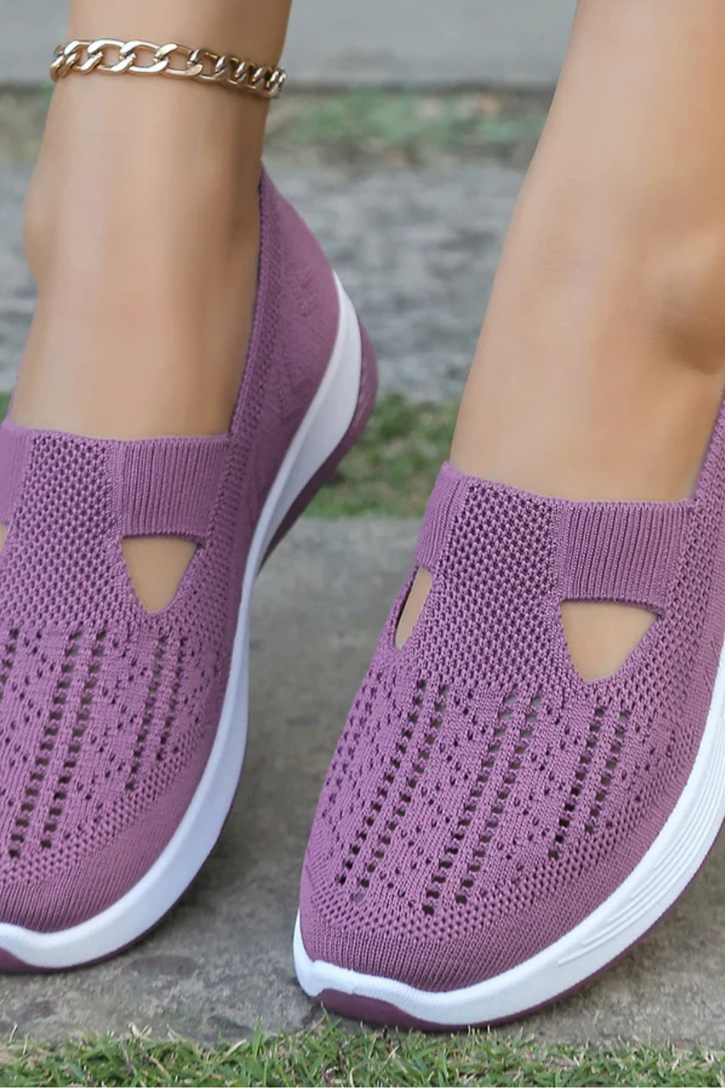 Clara Beaumont | Comfort Knit Slip-On Shoes For Women