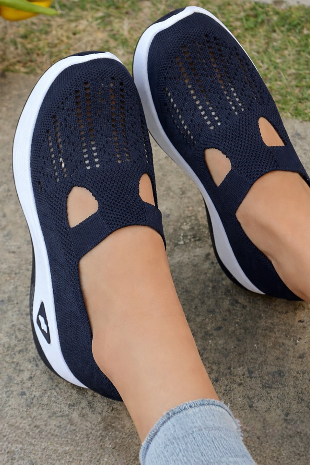 Clara Beaumont | Comfort Knit Slip-On Shoes For Women