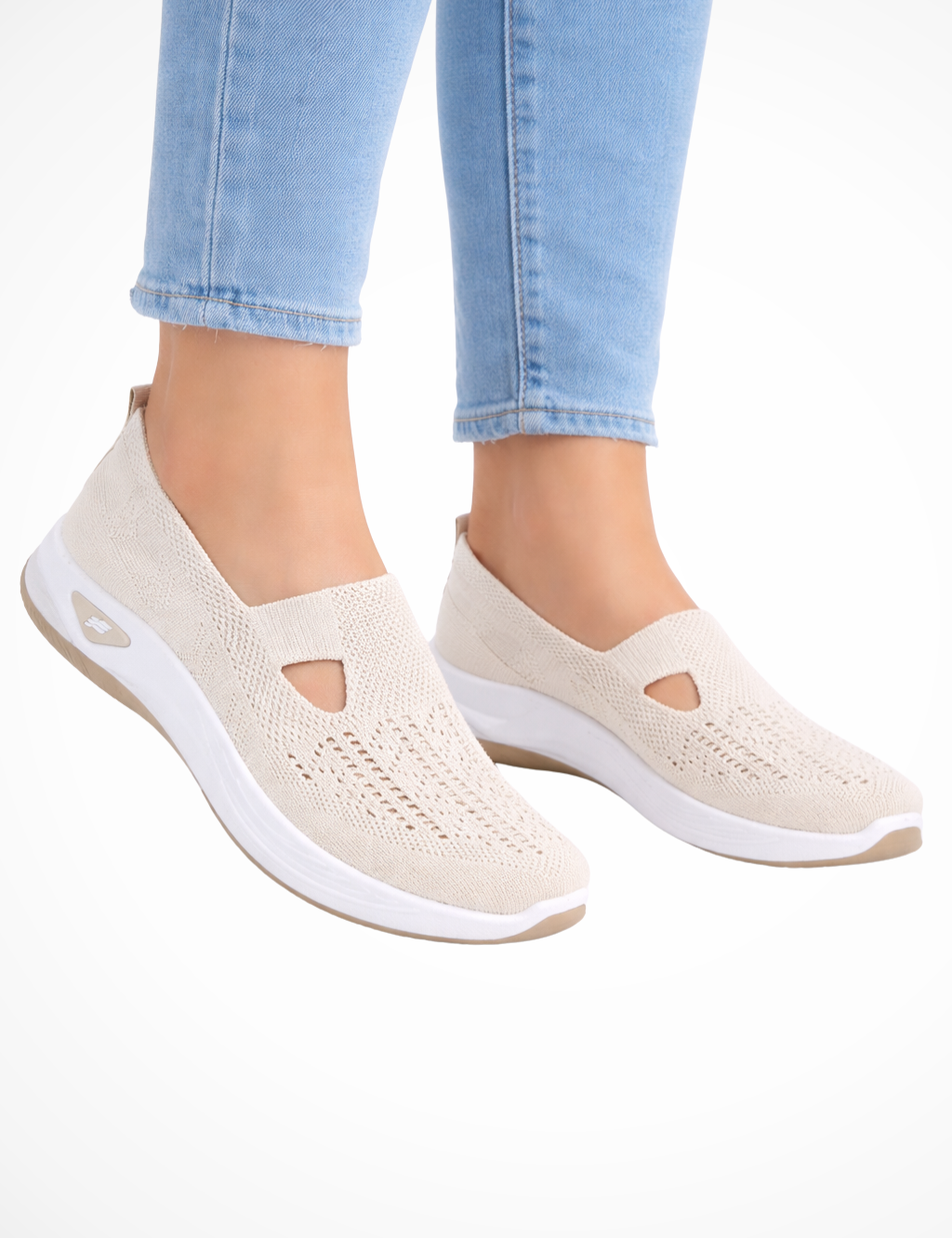 Clara Beaumont | Comfort Knit Slip-On Shoes For Women