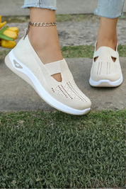 Clara Beaumont | Comfort Knit Slip-On Shoes For Women
