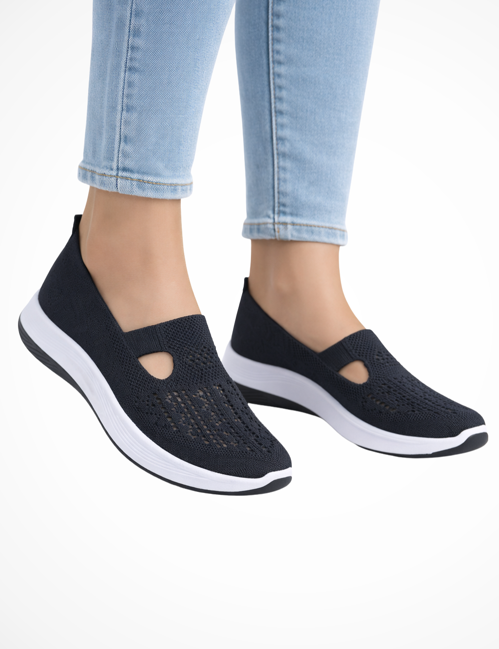Clara Beaumont | Comfort Knit Slip-On Shoes For Women