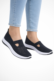 Clara Beaumont | Comfort Knit Slip-On Shoes For Women