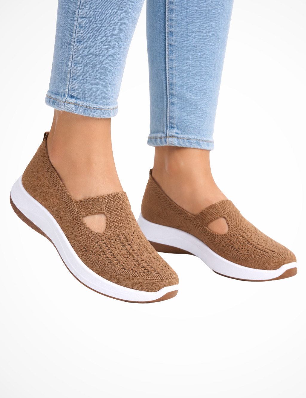 Clara Beaumont | Comfort Knit Slip-On Shoes For Women
