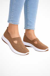 Clara Beaumont | Comfort Knit Slip-On Shoes For Women