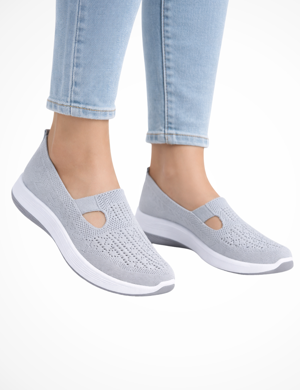 Clara Beaumont | Comfort Knit Slip-On Shoes For Women