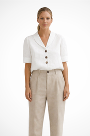 Clara Beaumont | Tailored Button-Up Blouse