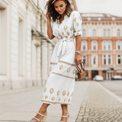 Clara Bennett | Floral Midi Summer Dress