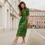 Clara Bennett | Floral Midi Summer Dress