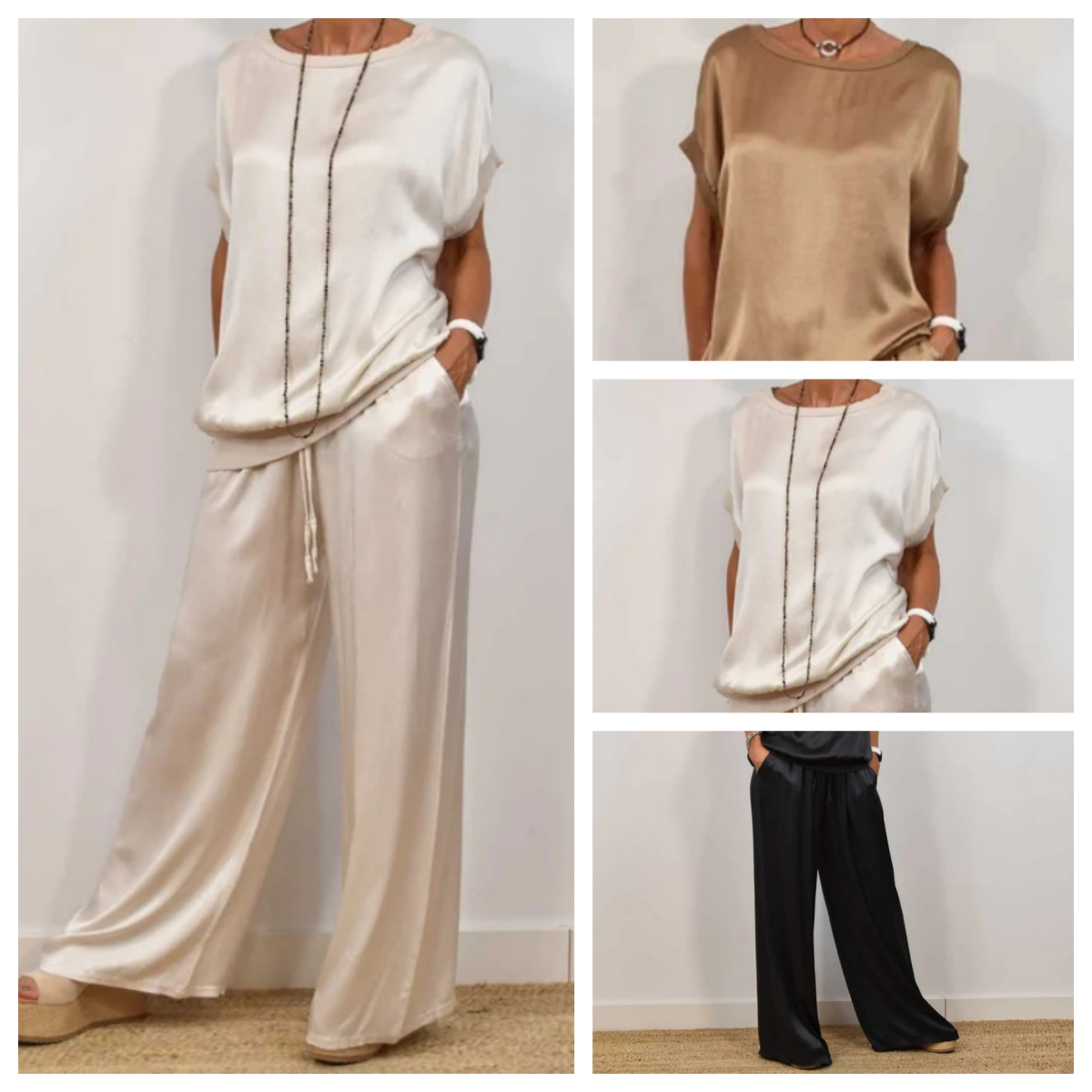 Clara Montague | Effortless Satin Lounge Set For Women