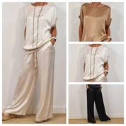 Clara Montague | Effortless Satin Lounge Set For Women
