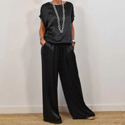 Clara Montague | Effortless Satin Lounge Set For Women