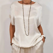 Clara Montague | Effortless Satin Lounge Set For Women