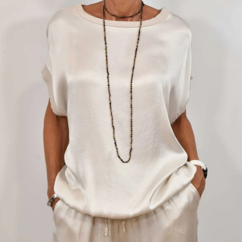 Clara Montague | Effortless Satin Lounge Set For Women