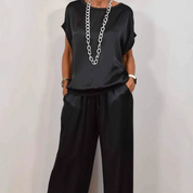 Clara Montague | Effortless Satin Lounge Set For Women