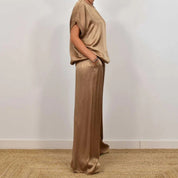 Clara Montague | Effortless Satin Lounge Set For Women