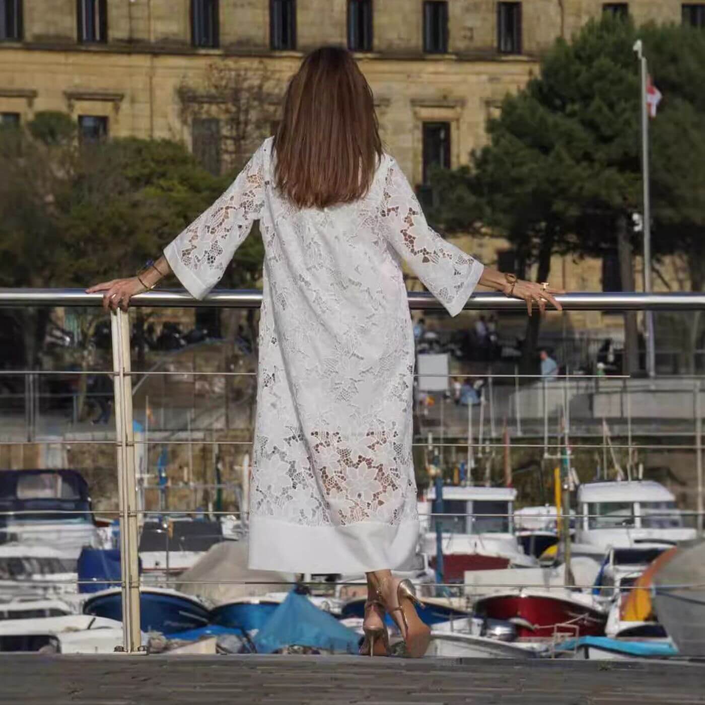 Clara Vasseur | Lace Cover-Up Maxi Dress