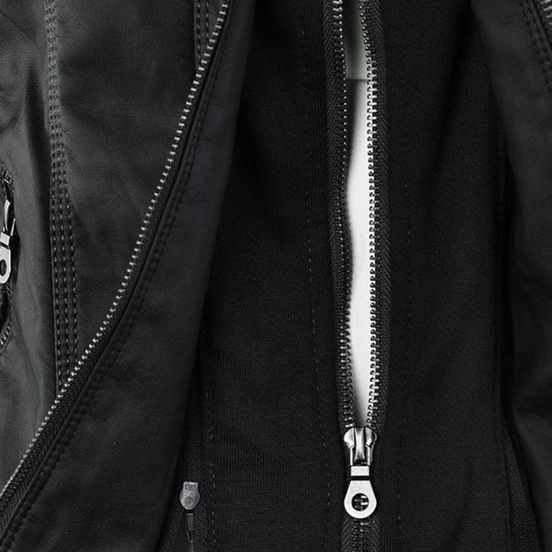 Marnie Ashcombe | Leather Jacket With Hood For Women