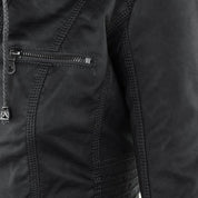 Marnie Ashcombe | Leather Jacket With Hood For Women