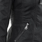 Marnie Ashcombe | Leather Jacket With Hood For Women