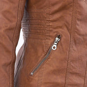 Marnie Ashcombe | Leather Jacket With Hood For Women