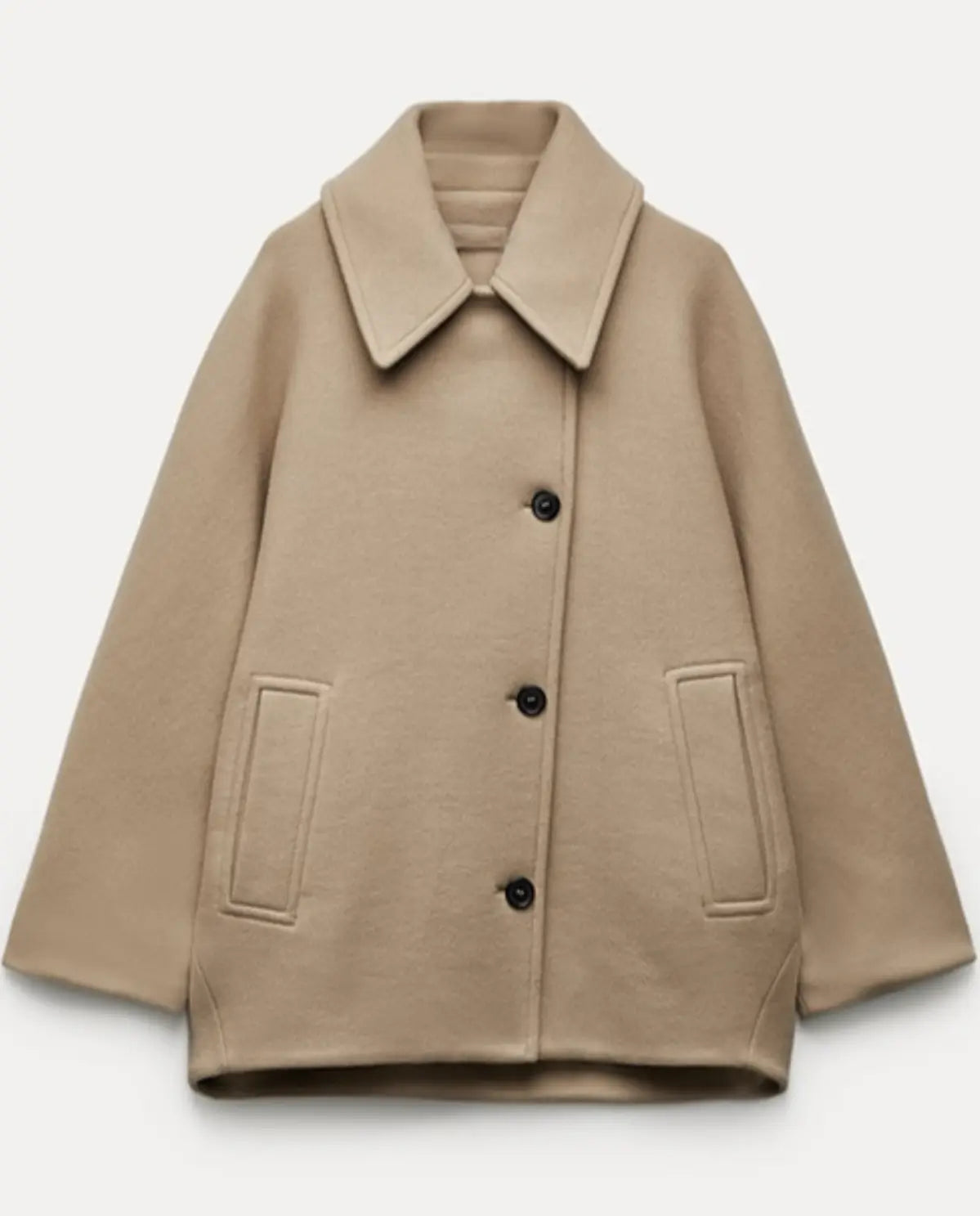 Clotilde Renvier | Women's Oversized Camel Wool Coat Autumn Winter
