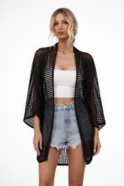 Colette Durand | Breezy Knit Cover-Up Cardigan For Women