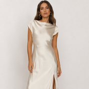 Colette Fairmont | Women’s Slip Dress – Midi Length with Minimalist Silhouette