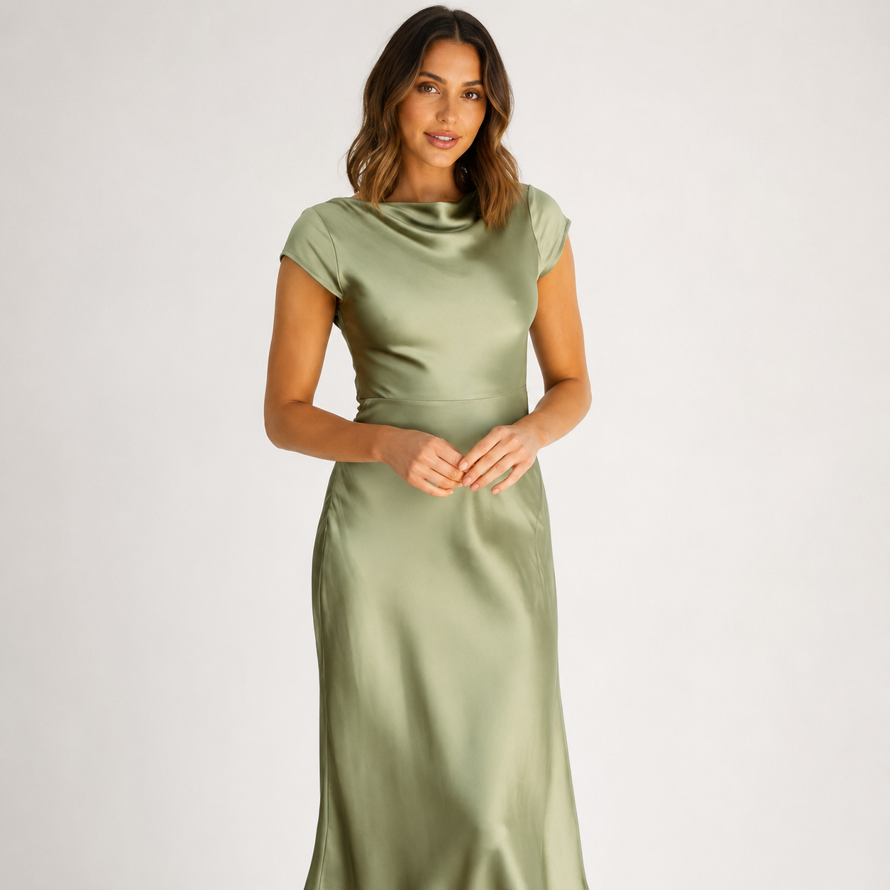 Colette Fairmont | Women’s Slip Dress – Midi Length with Minimalist Silhouette