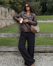Colette Girard | Glossy Double-Breasted Jacket For Women