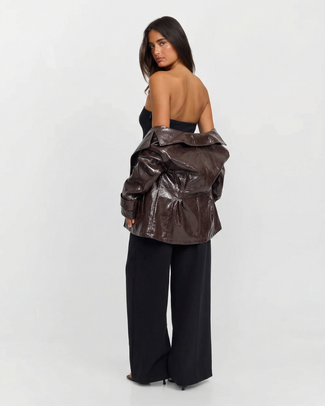 Colette Girard | Glossy Double-Breasted Jacket For Women
