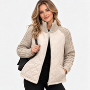 Cressida Allerton | Quilted Jacket With Knitted Sleeves