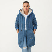 Cressida Oakley | Sherpa Fleece Hooded Longline Jacket
