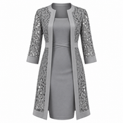 Cressida Wharton | Two-Piece Lace Dress With Duster Jacket