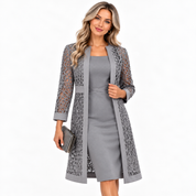 Cressida Wharton | Two-Piece Lace Dress With Duster Jacket
