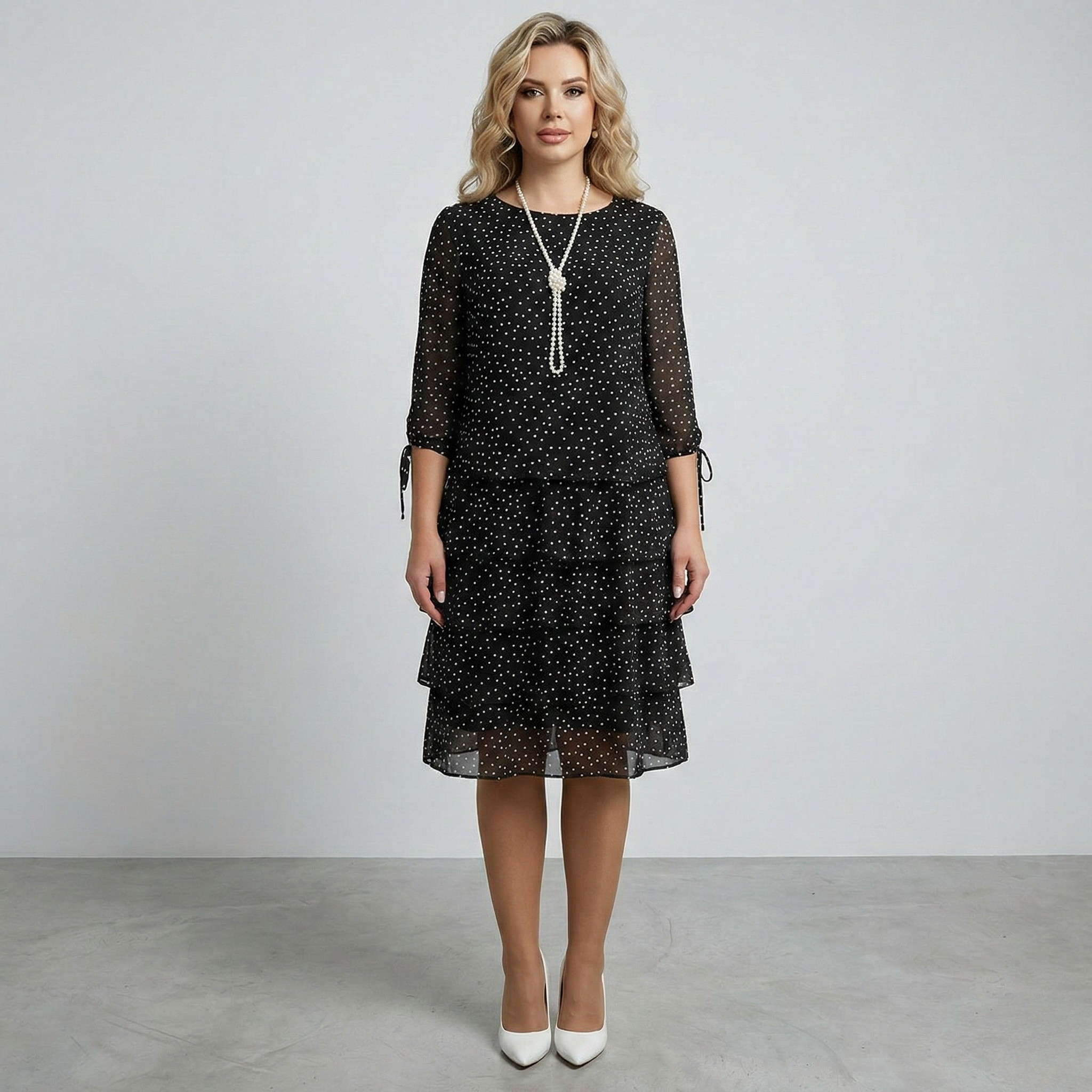 Dahlia Westbrook | Polka Dot Midi Dress