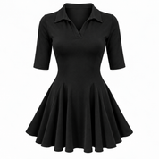 Daisy Whitlock | Polo Collar A-Line Mini Dress