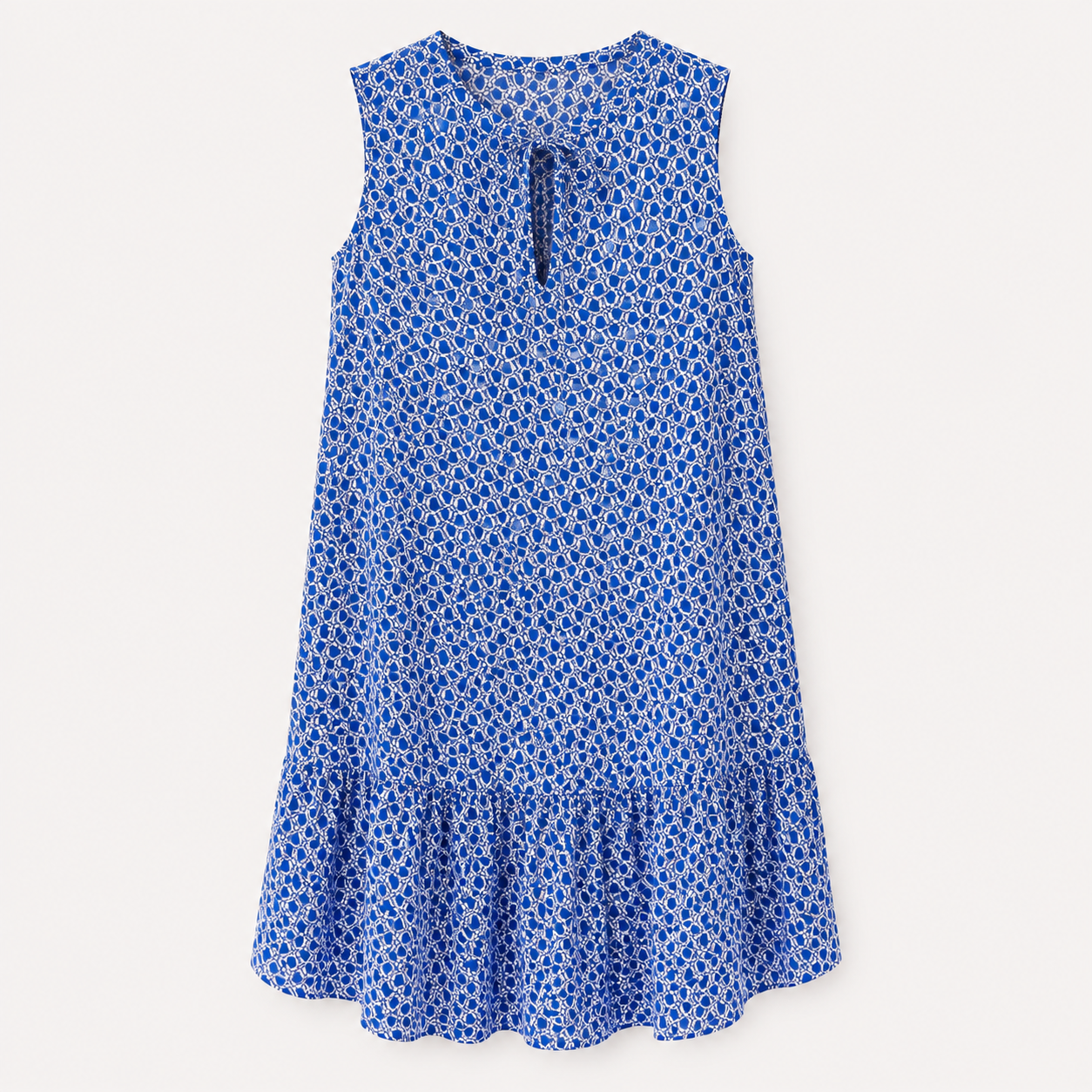 Daisy Hartwell | Elegant Breathable Sleeveless Dress with Tie Neckline