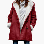 Manteau à brandebourgs Phoebe Ellingham doublé en sherpa avec capuche