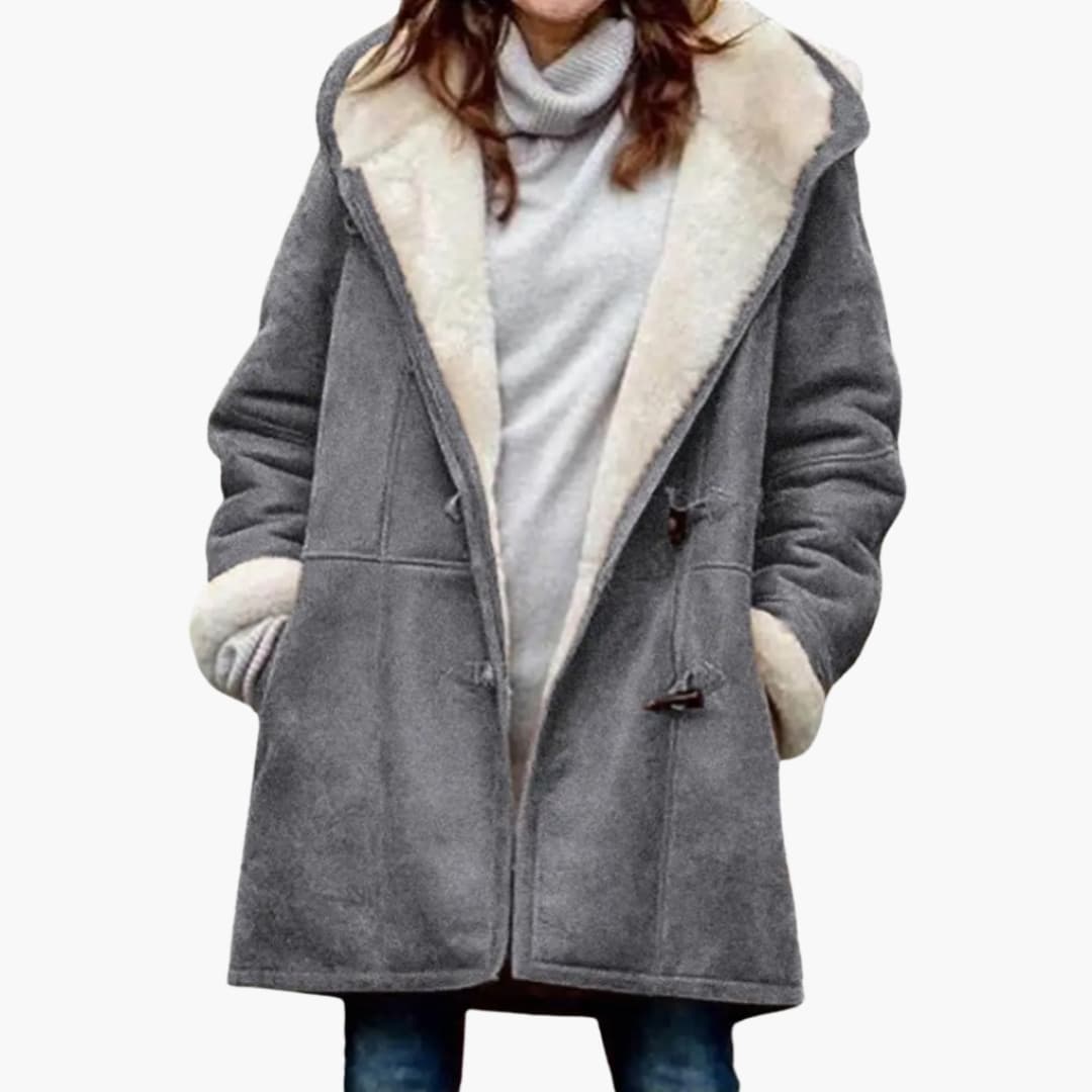 Phoebe Ellingham | Sherpa-Lined Toggle Coat With Hood