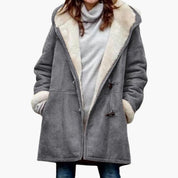 Manteau à brandebourgs Phoebe Ellingham doublé en sherpa avec capuche